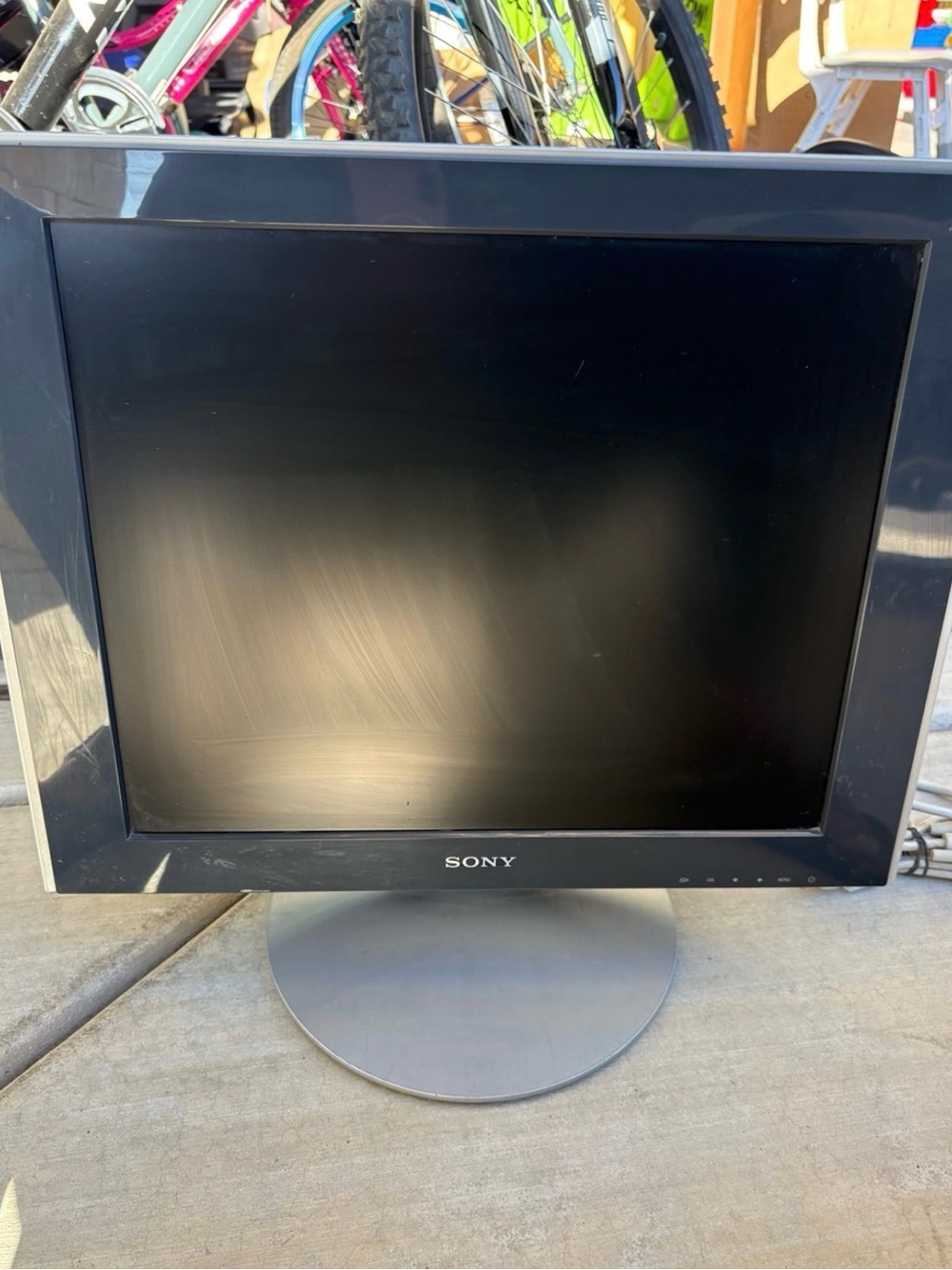 Sony Black and Silver LCD Computer Monitor